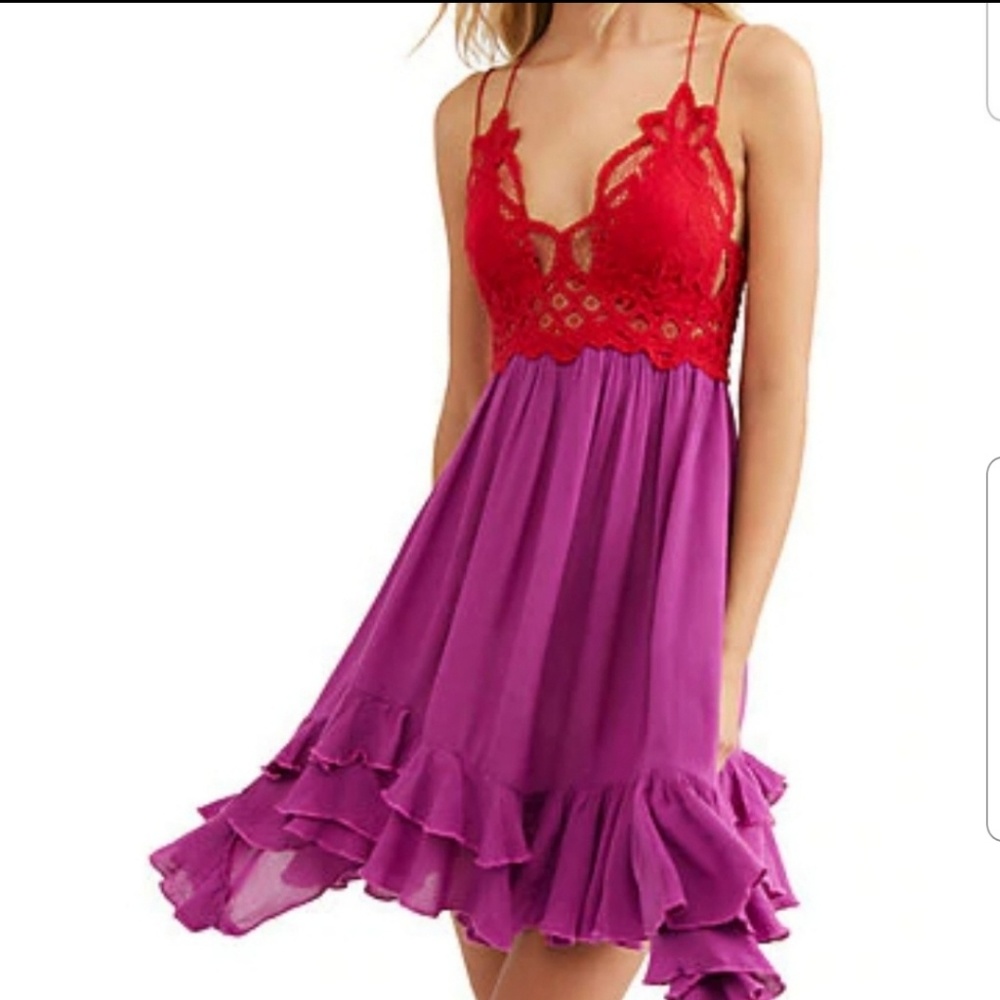 Free People Adella Slip Dress